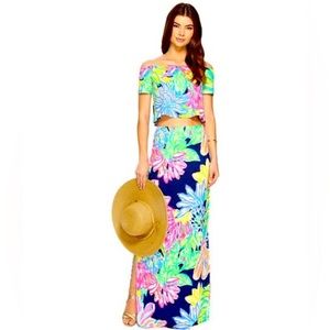 Lilly Pulitzer Mansi 2-piece Set Maxi and Crop Top